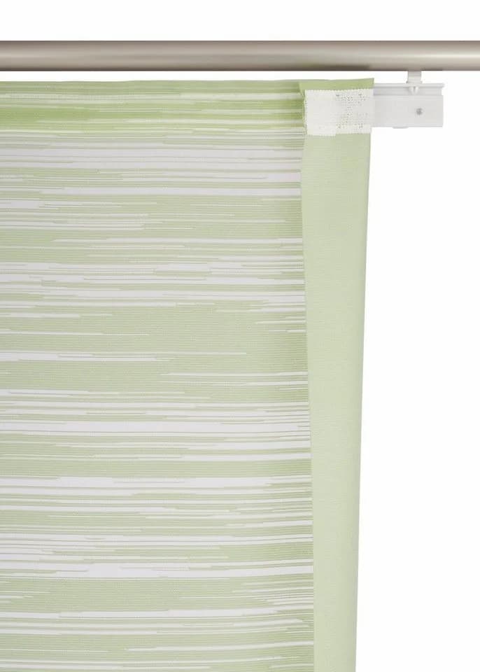 NEUTEX FOR YOU Schiebegardine Padova Grün Scherli Polyester - Bild 5
