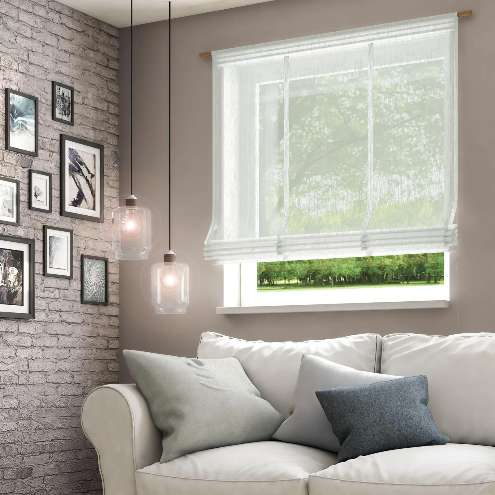 NEUTEX FOR YOU Raffrollo Libre-ECO Beige Jacquard - Bild 5