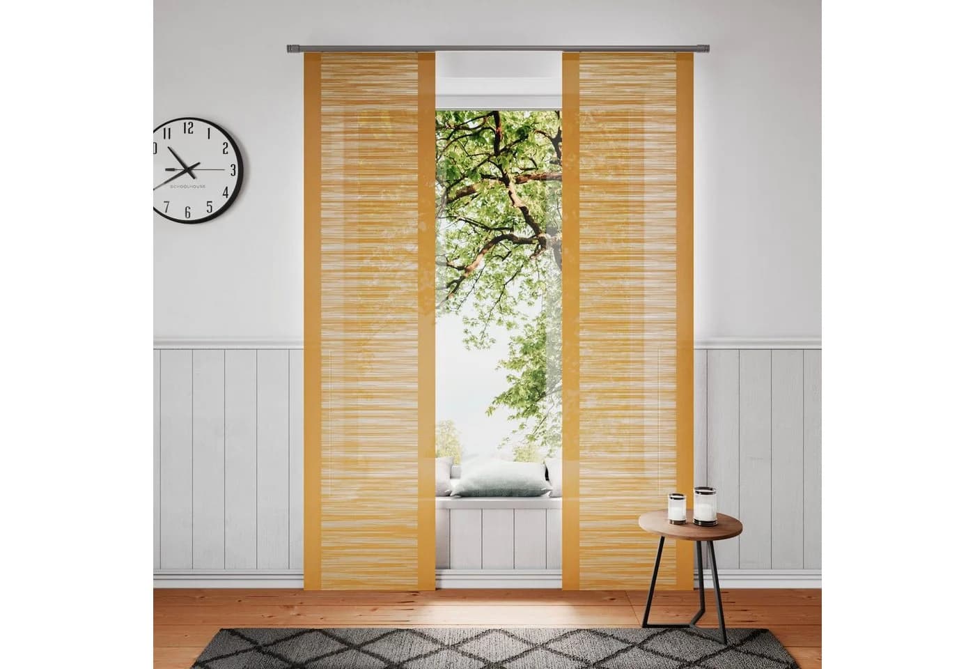 Neutex for You Schiebegardine Padova Gelb Scherli Polyester