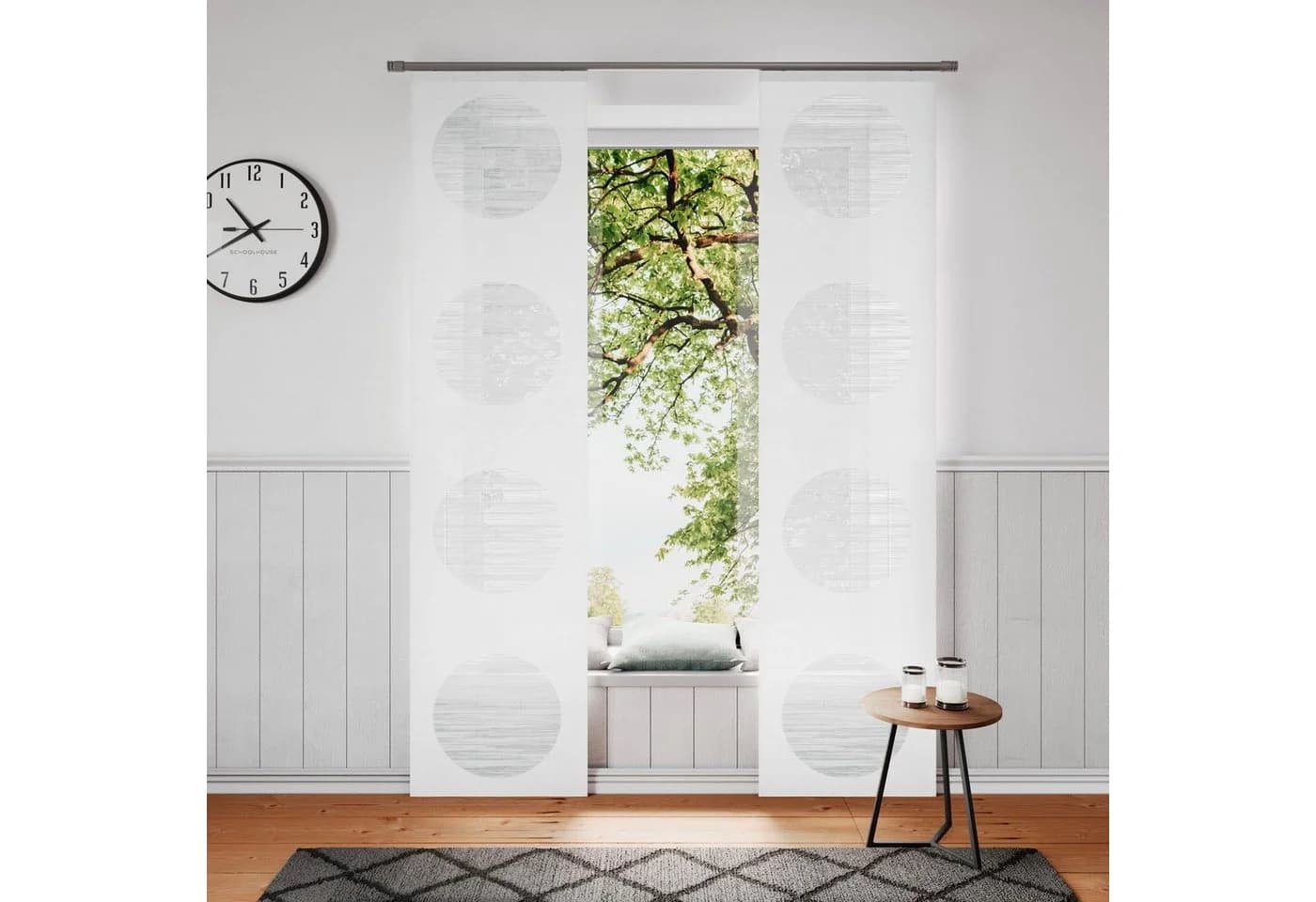 Schiebegardine Neutex for you! Padova 57 cm x 145 cm Reinweiß Scherli Polyester