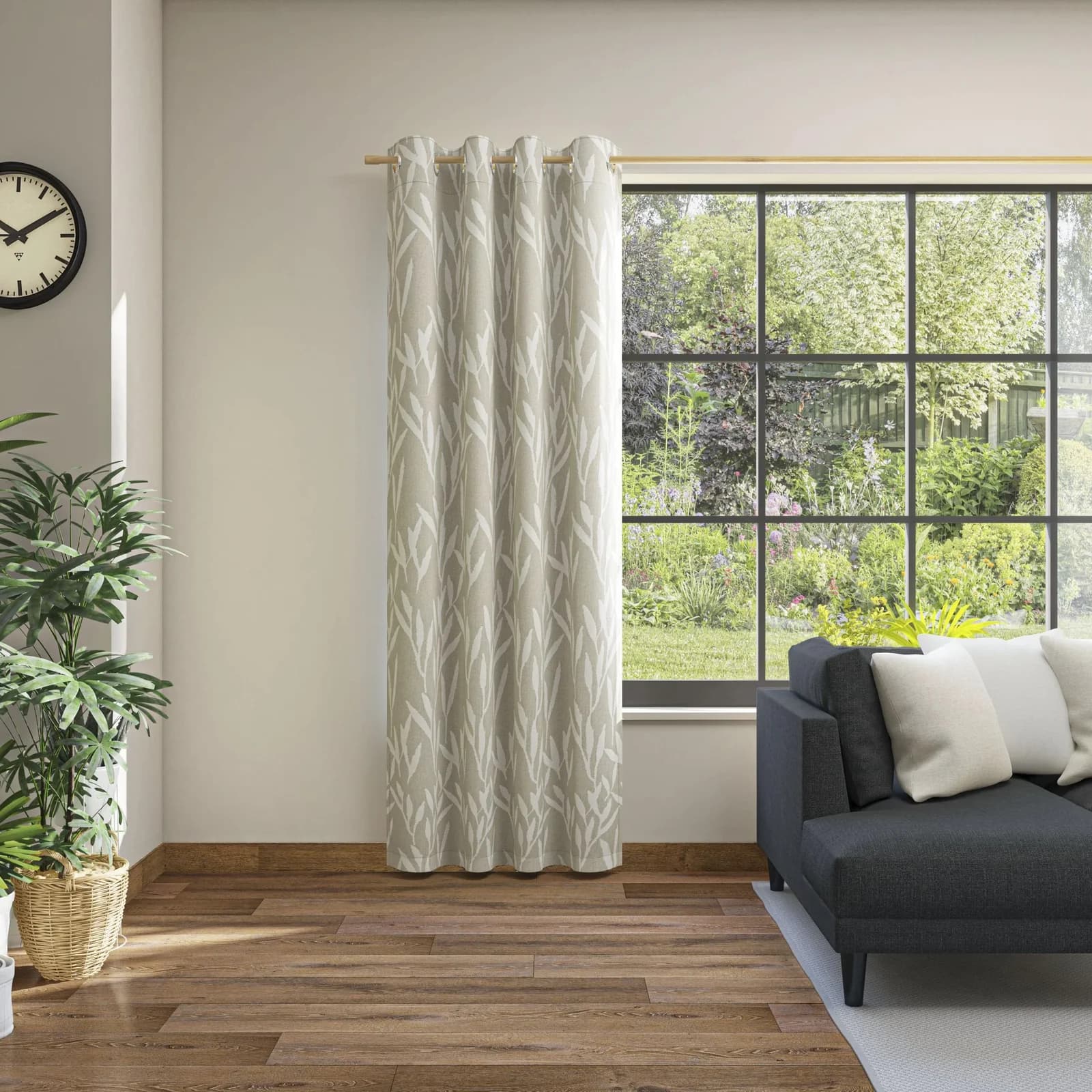 NEUTEX FOR YOU Vorhang Arosa Eco Beige Ösen Gardine Blickdicht