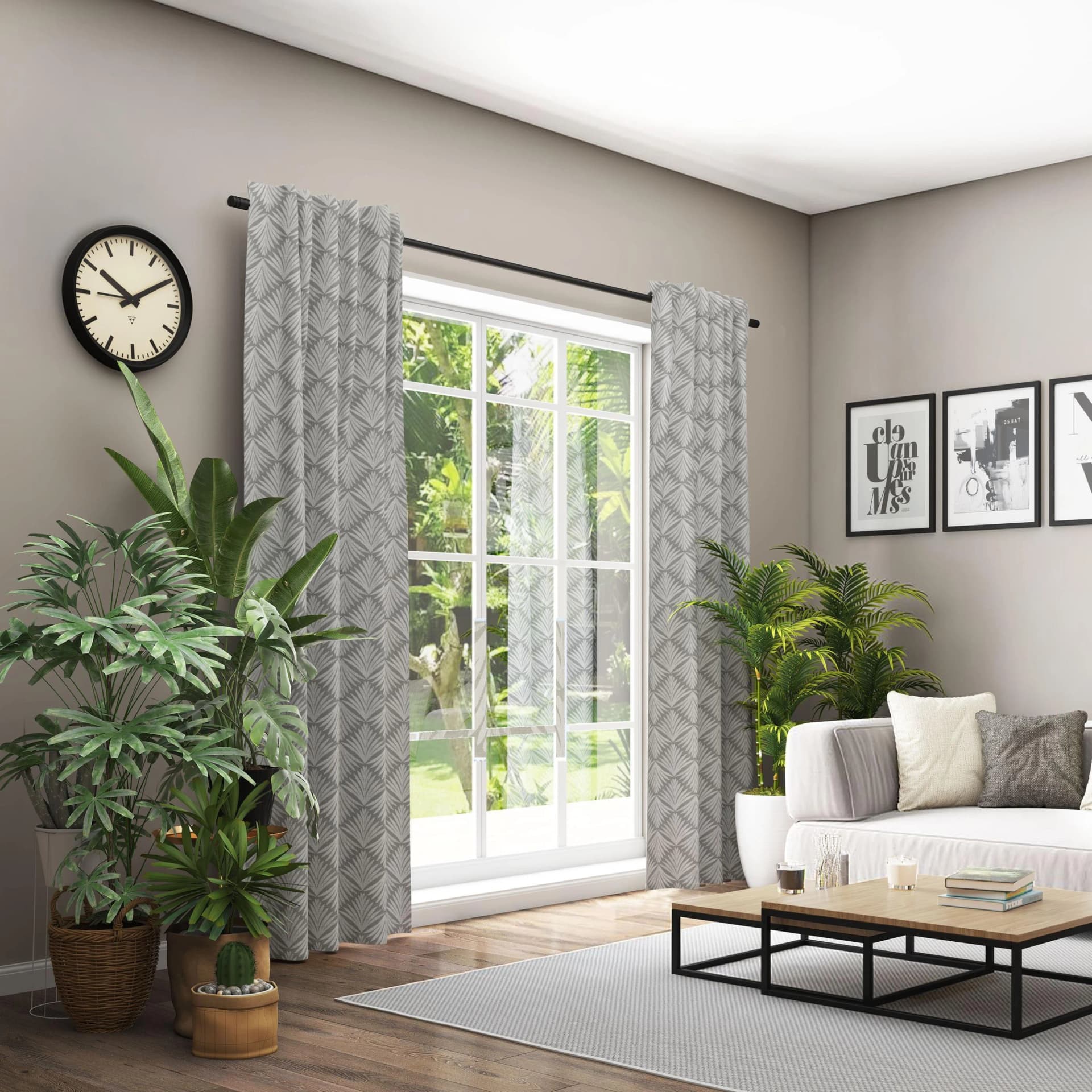 NEUTEX FOR YOU Vorhang Como Stahlgrau Modern Klassisch Polyester