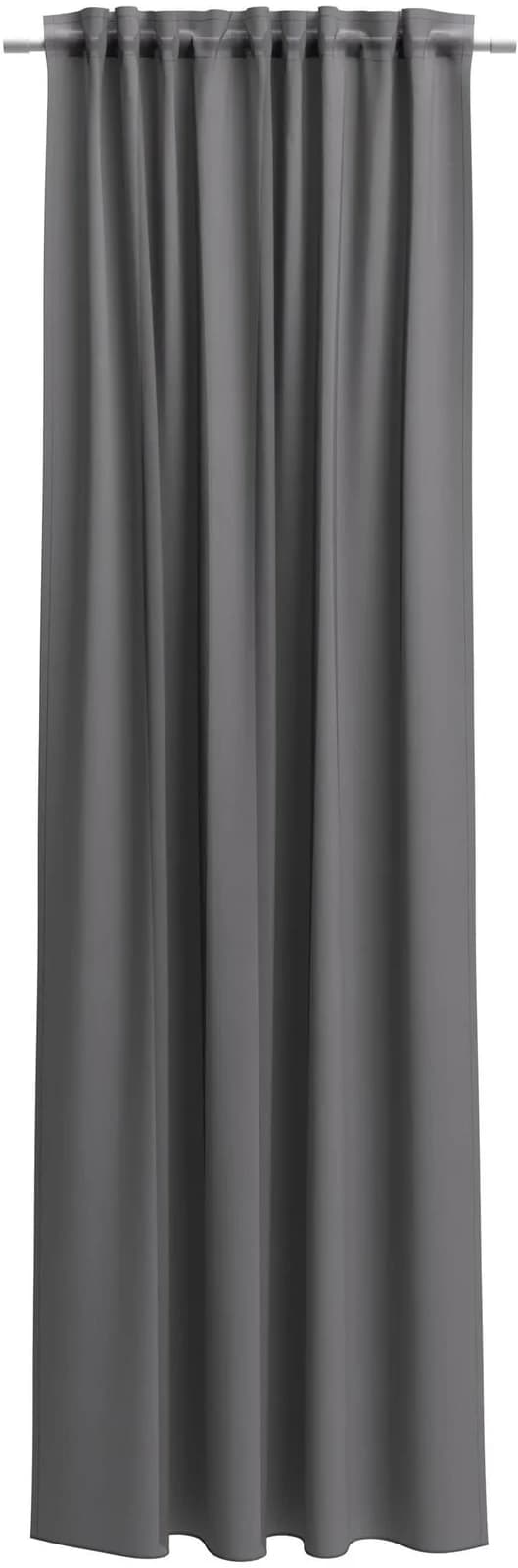 NEUTEX FOR YOU Vorhang nach Maß EVA Dunkelgrau Uni-Voile