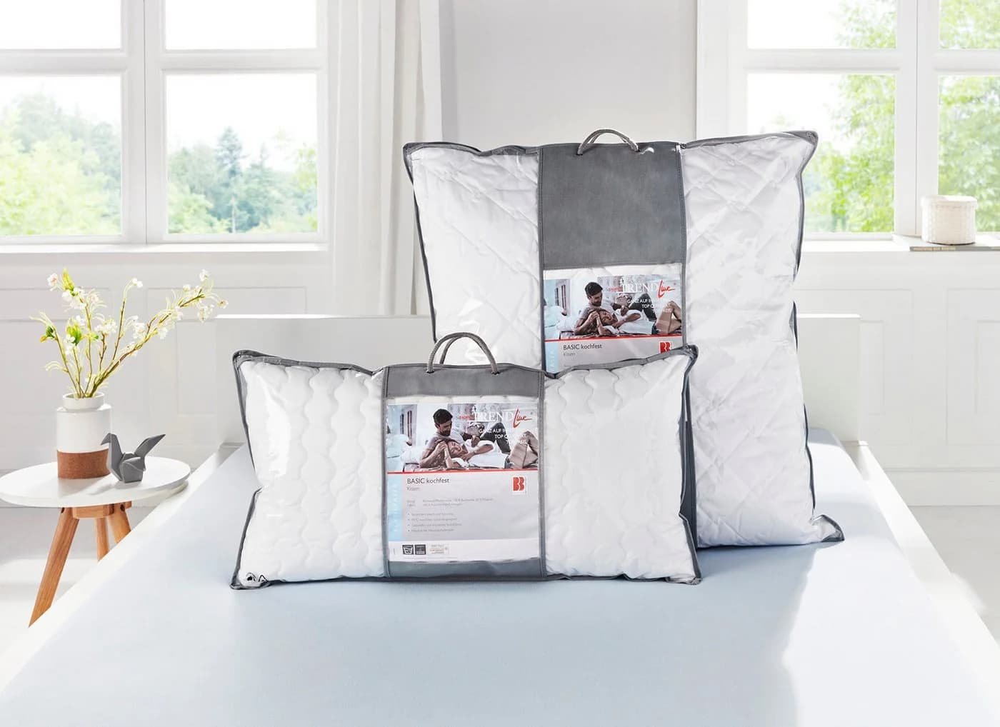 Badenia Trendline Micro kochfest Kopfkissen 100% Polyester Hohlfaserkugeln - Bild 3