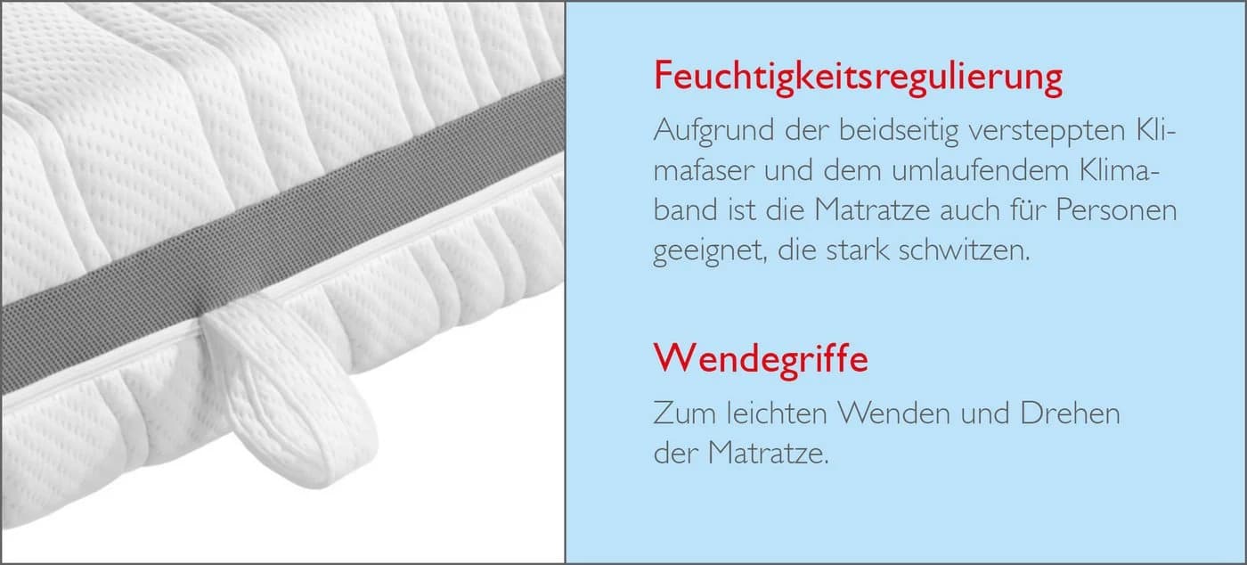 Badenia Trendline® 7-Zonen-Kaltschaummatratze BT 320 Plus Gel Active - Bild 5