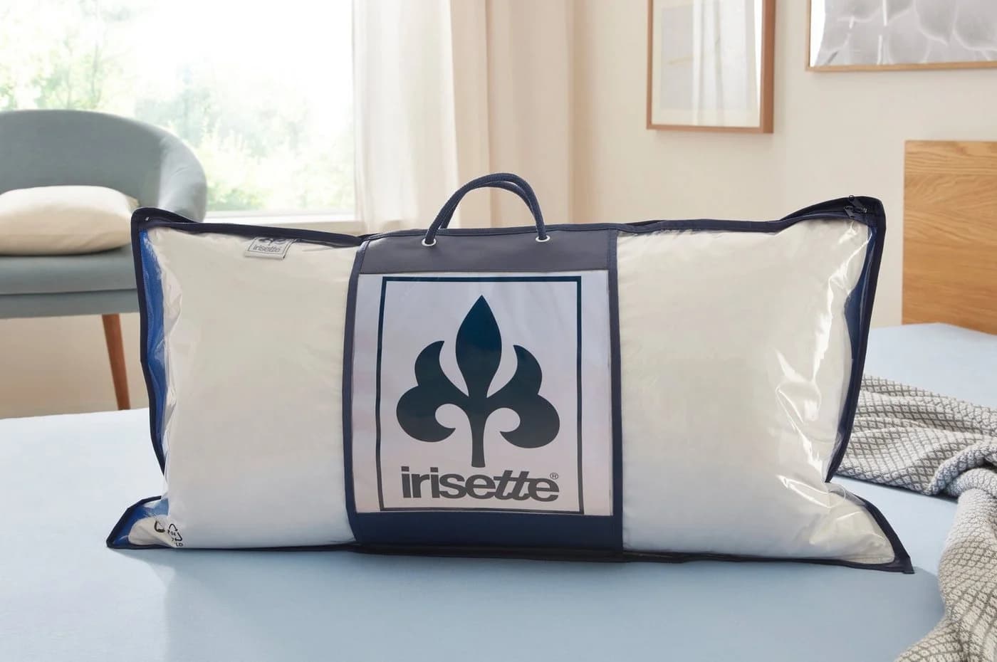 Irisette 3-Kammer-Kopfkissen Lola Baumwolle Federn Daunen - Bild 5