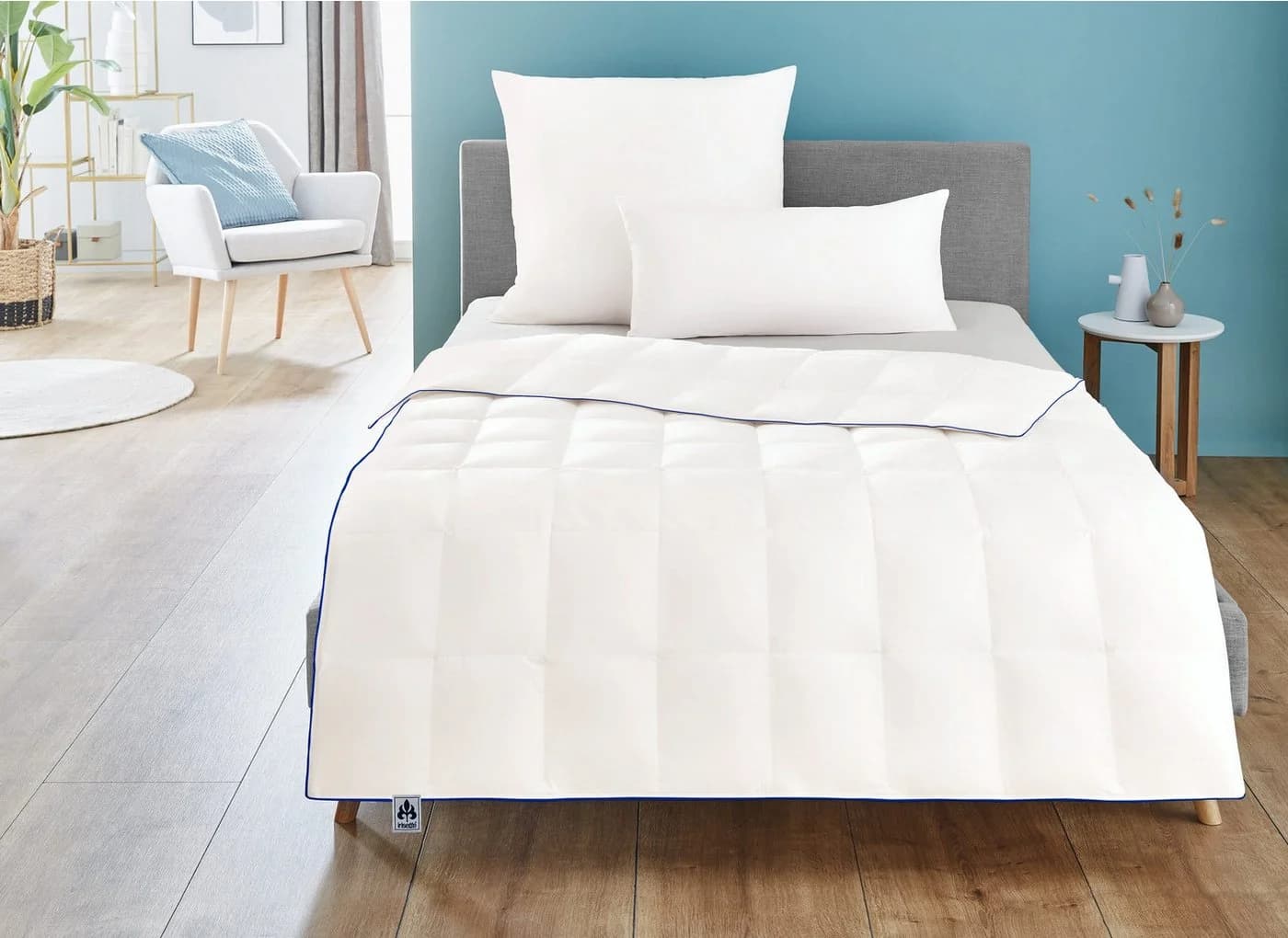 irisette Daunenbettdecke Luna 100% Gänsedaunen Weiss Extra Warm