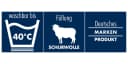 Irisette Waschwolle Mono-Steppbett 100% Schafschurwolle Baumwolle Weiss Bild 1