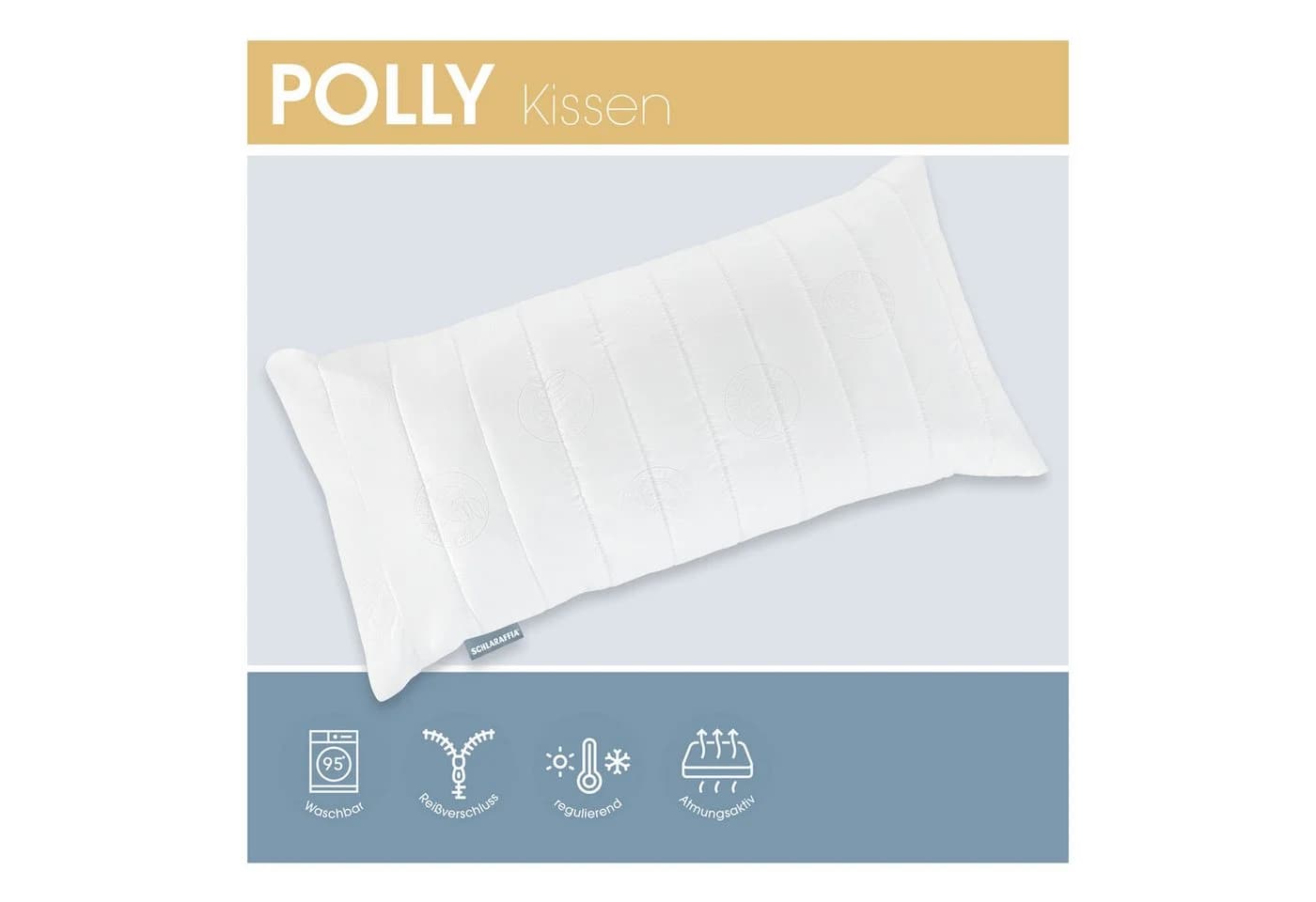 Schlaraffia POLLY Kopfkissen Polyester-Markenhohlfaser Weiß - Bild 3