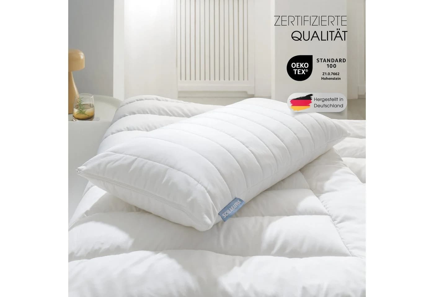 Schlaraffia Kopfkissen IVORY 100% Baumwolle Polyester-Hohlfaser - Bild 2