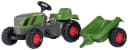 ROLLY TOYS Fendt 516 Vario Trettraktor Grün mit Anhänger Bild 1