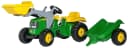 ROLLY TOYS Trettraktor John Deere grün mit Anhänger und Lader Bild 1