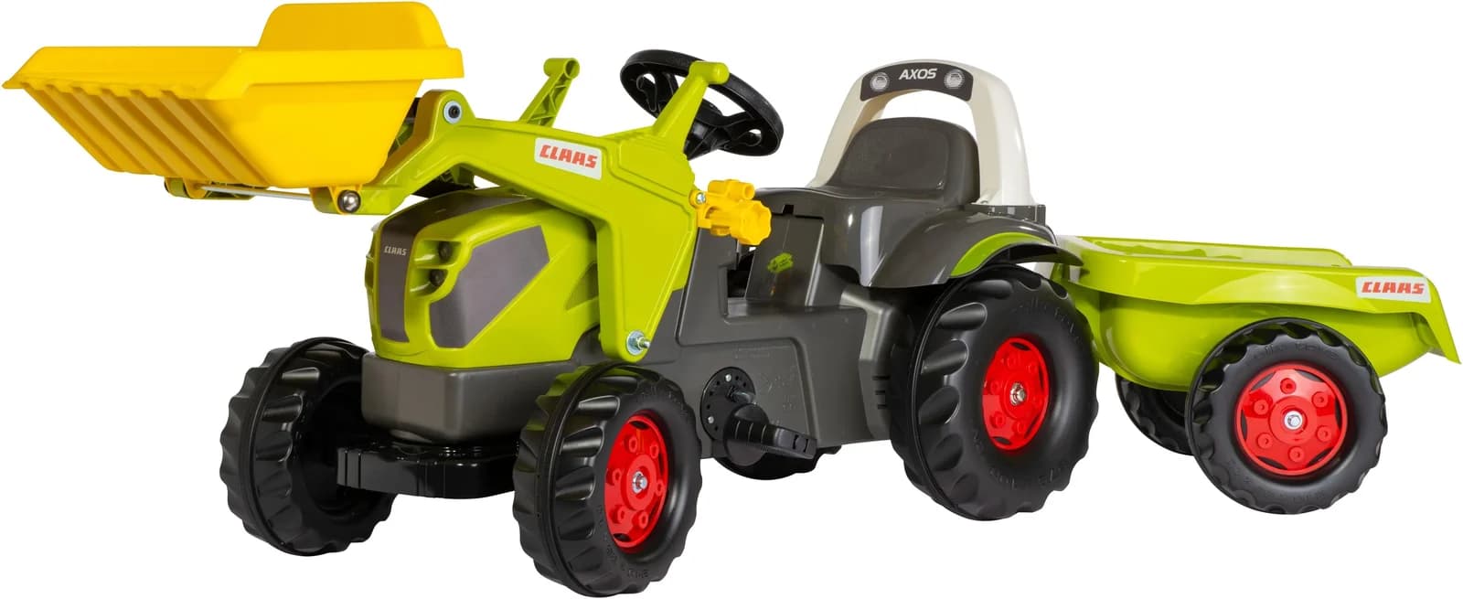 Trettraktor ROLLY TOYS 'rollyKid Claas Axos 240 mit Frontlader und Anhänger' - Bild 3