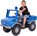 ROLLY TOYS rollyUnimog Polizei Tretfahrzeug Blau mit rollyFlashlight Bild 1