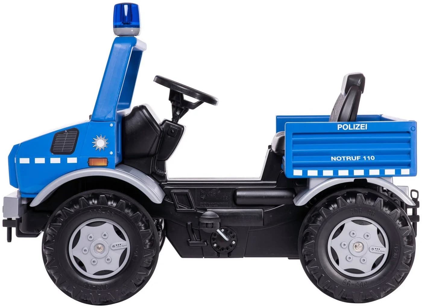 ROLLY TOYS rollyUnimog Polizei Tretfahrzeug Blau mit rollyFlashlight - Bild 3