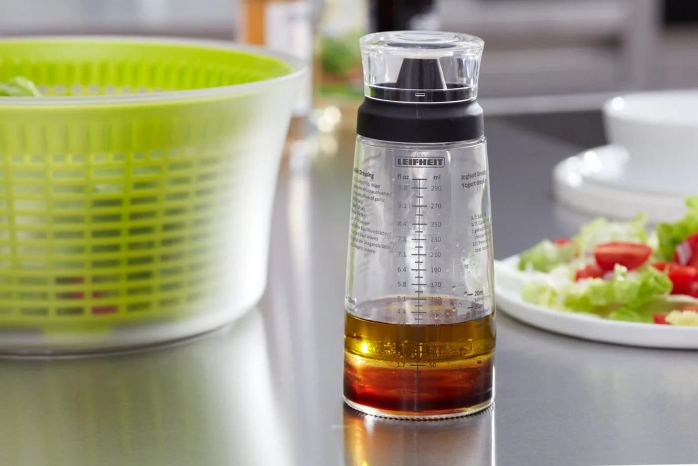 Leifheit Dressing Shaker Transparent mit Anti-Tropf-Ausguss - Bild 4