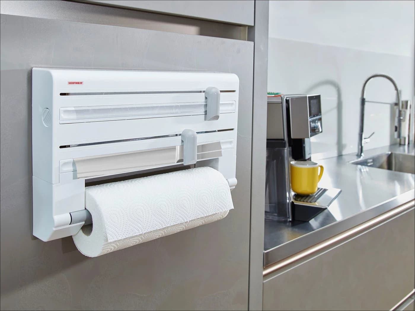 LEIFHEIT Parat Wandrollenhalter Weiß 3-in-1 - Bild 2