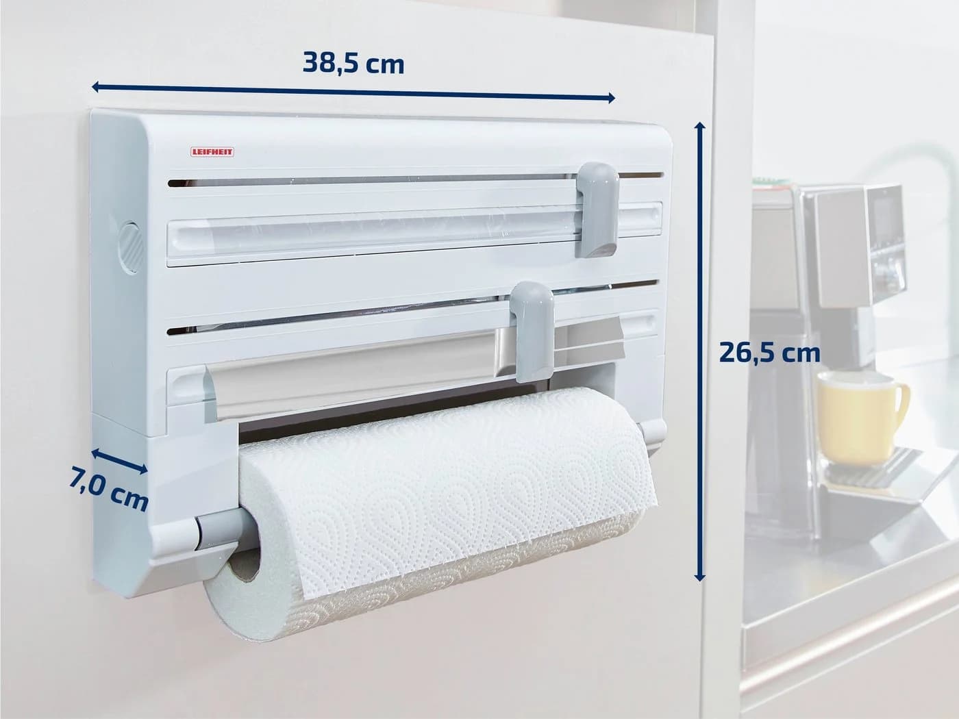 LEIFHEIT Parat Wandrollenhalter Weiß 3-in-1 - Bild 4