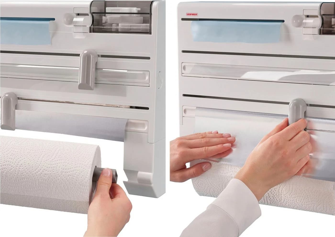 Leifheit Wandrollenhalter Parat Plus Weiß mit Tesafilm-Spender - Bild 5