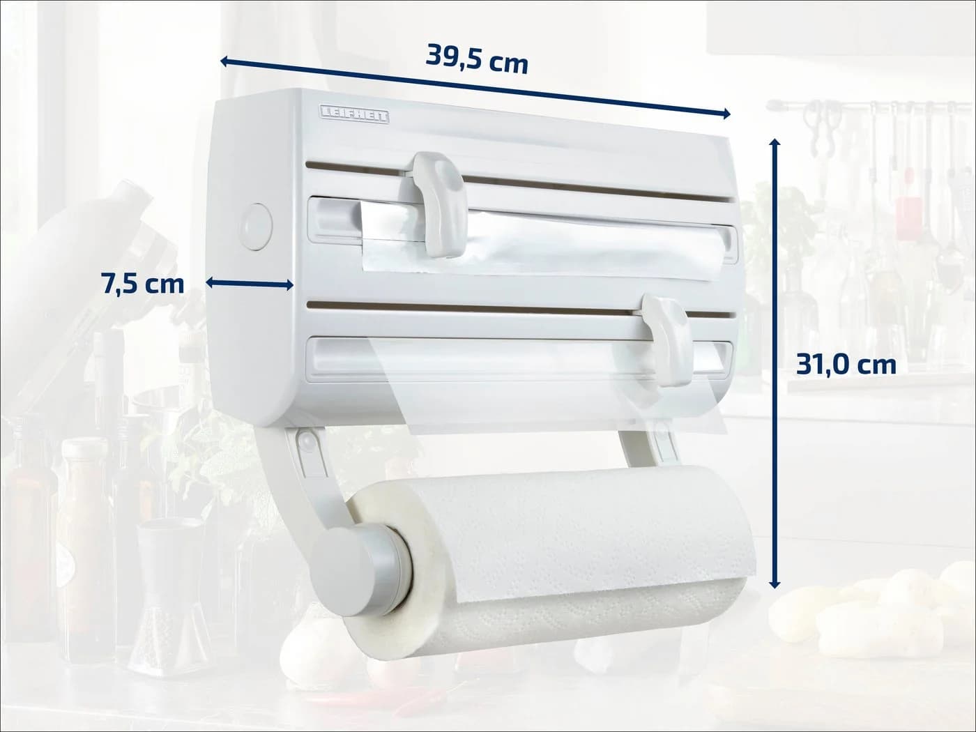 LEIFHEIT Parat F2 Wandrollenhalter Weiß 3-in-1 - Bild 5