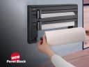 Leifheit Küchenrollenhalter Parat Black 3 Rollen Messerscharfe Klingen Bild 4