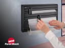 Leifheit Küchenrollenhalter Parat Black 3 Rollen Messerscharfe Klingen Bild 5