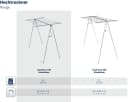 Leifheit LinoMaxx 210 Wäscheständer Silber Aluminium Bild 5