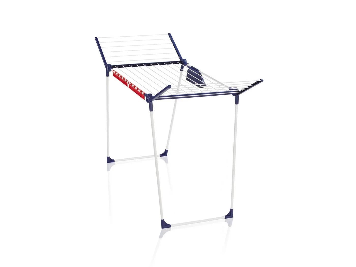 Leifheit Pegasus 180 Solid Plus Wäscheständer Weiß/Blau/Rot - Bild 2
