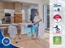 Leifheit Wäscheständer Pegasus 200 Solid Deluxe Mobile Weiß/Blau/Rot Bild 1