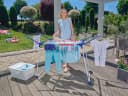 Leifheit Wäscheständer Pegasus 200 Solid Deluxe Mobile Weiß/Blau/Rot Bild 5