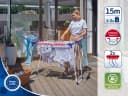 Leifheit Wäscheständer Pegasus 150 Solid Slim Blau Weiß Bild 1