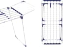 LEIFHEIT Wäscheständer Classic Extendable 230 Solid Blau Weiß Bild 3