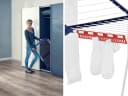 LEIFHEIT Pegasus 180 Solid Maxx Wäscheständer Weiß/Blau XXL Bild 3