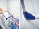 Leifheit Wäscheständer Pegasus 120 Solid Bath Blau Weiß Bild 3