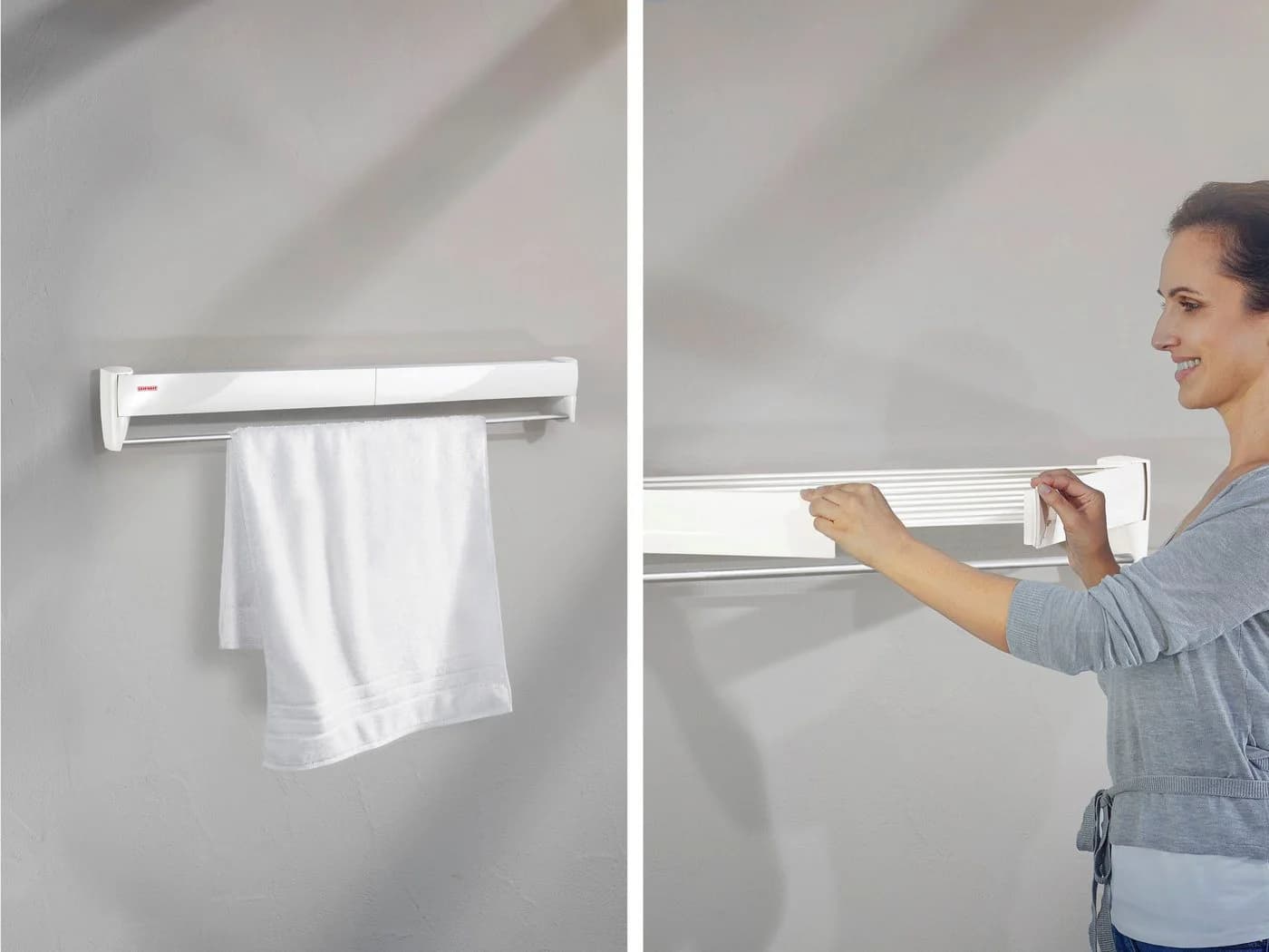 Leifheit Wandtrockner Telegant 36 Protect Plus Silber Aluminium - Bild 3