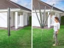 Leifheit Wäschespinne Linomatic 500 Plus Anthrazit 50m Leinenlänge Bild 4