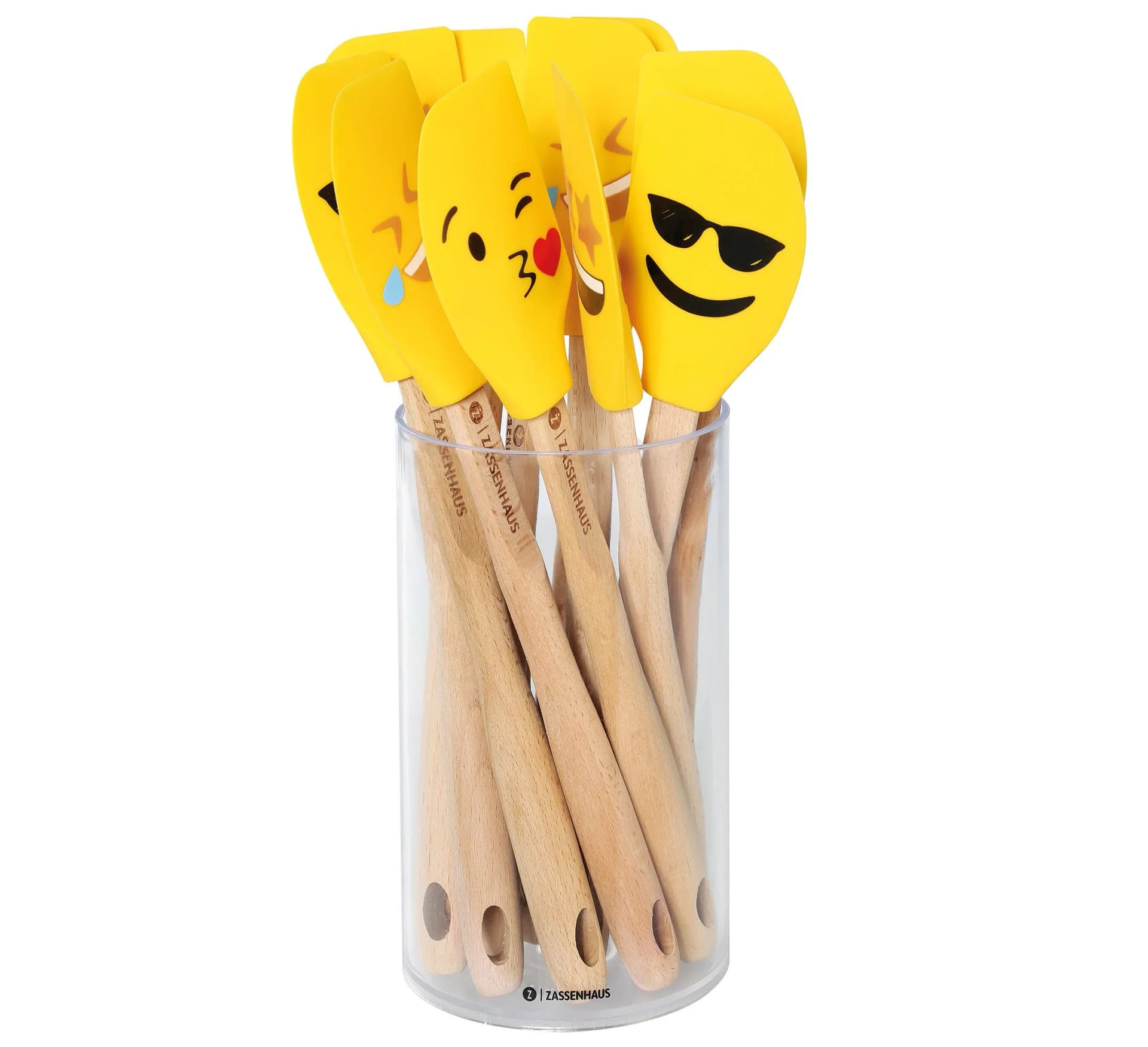Teigschaber ZASSENHAUS SMILEY2 Gelb/Braun