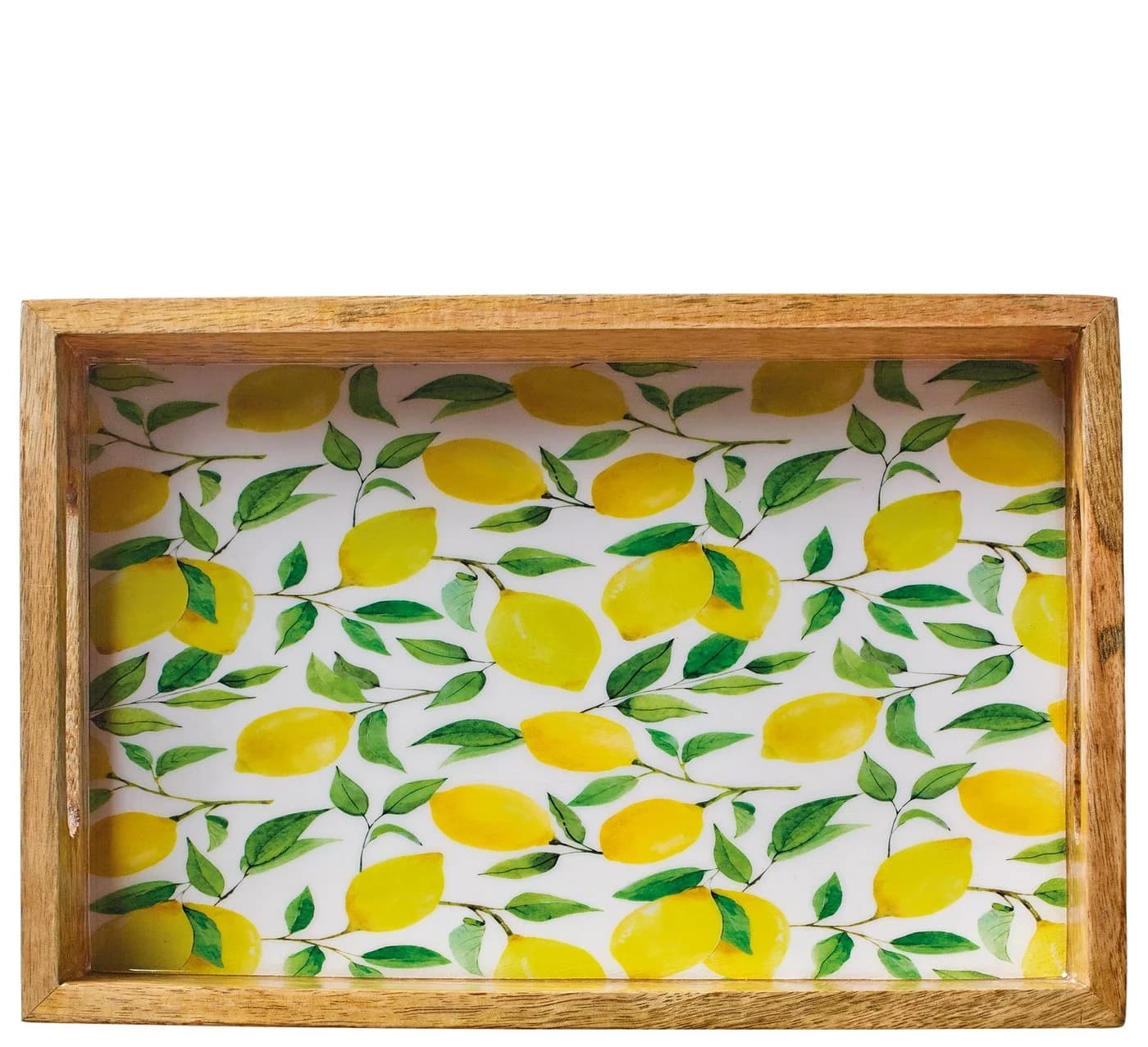 ZASSENHAUS Dekotablett LEMON Mangoholz Beige