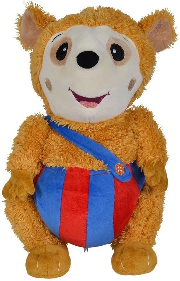 SIMBA Kuscheltier Bobo Siebenschläfer, Sing mit mir!, mit Sound, Blau/Rot