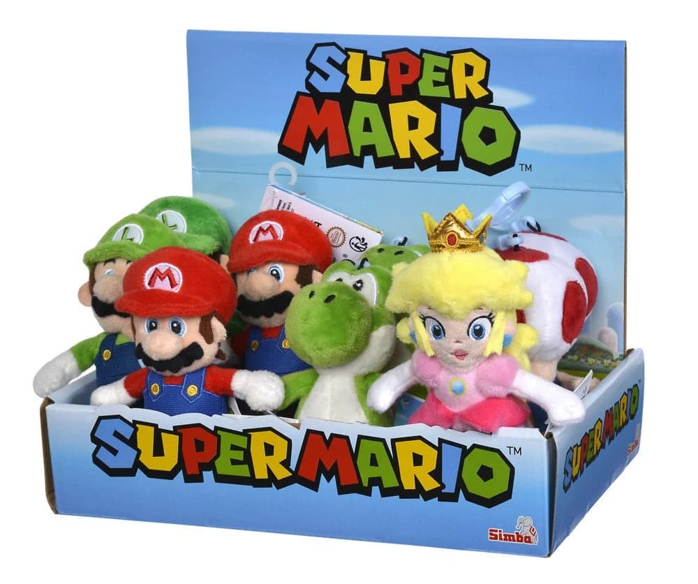 Simba Dickie Plüschanhänger Super Mario 5er-Sortiment 12cm