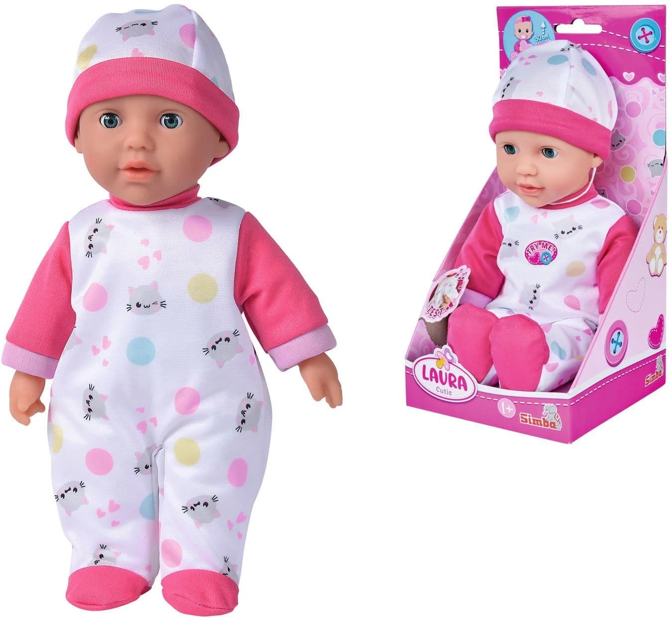 SIMBA Babypuppe Laura Cutie mit Soundeffekten Bunt - Bild 2