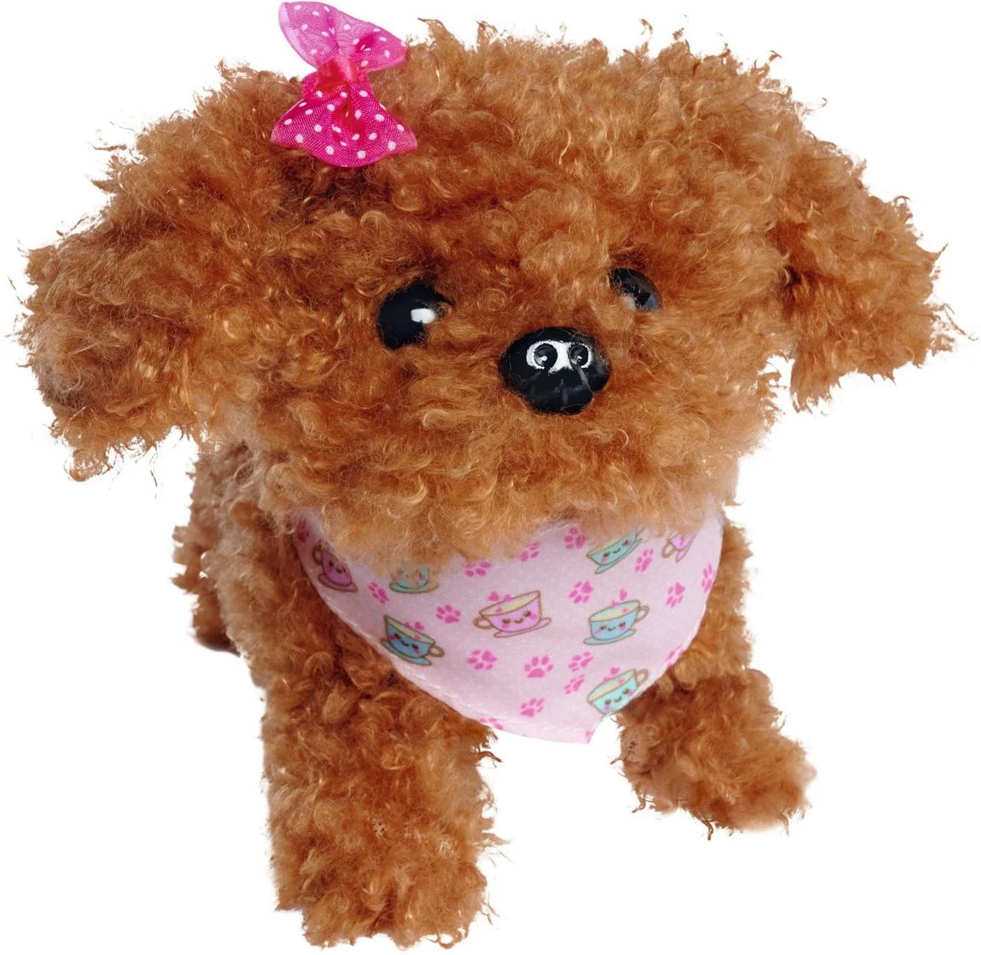 SIMBA Plüschfigur Chi Chi Love Tea Cup Poodle Puppy Braun/Rosa mit Soundeffekten