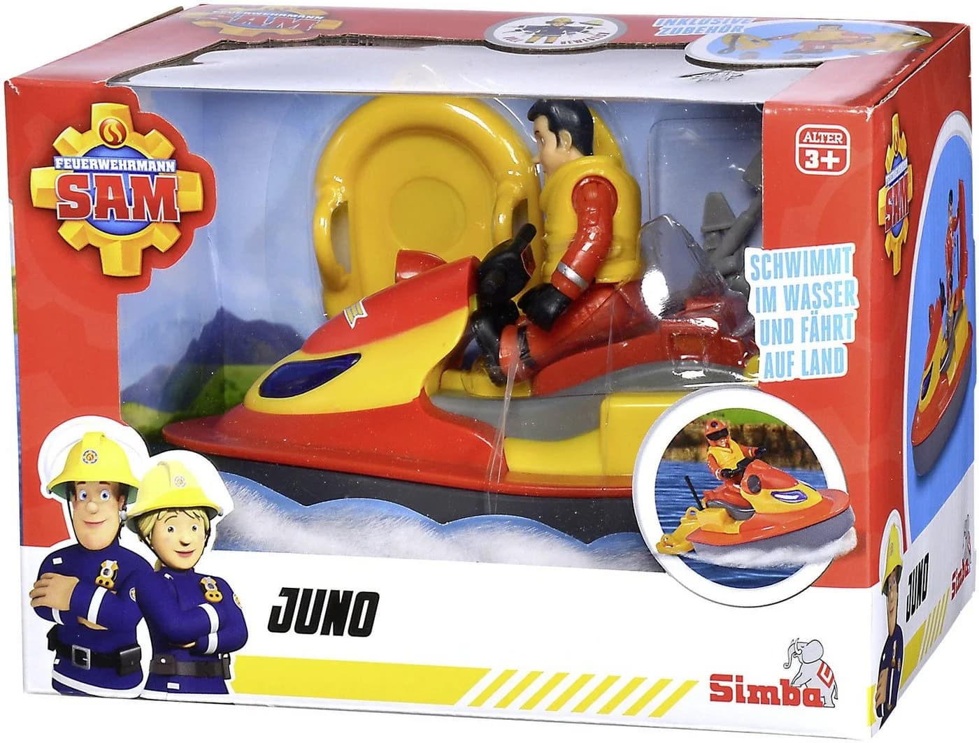 SIMBA Feuerwehrmann Sam Juno Jet Ski mit Figur - Wassereinsatz - Bild 2