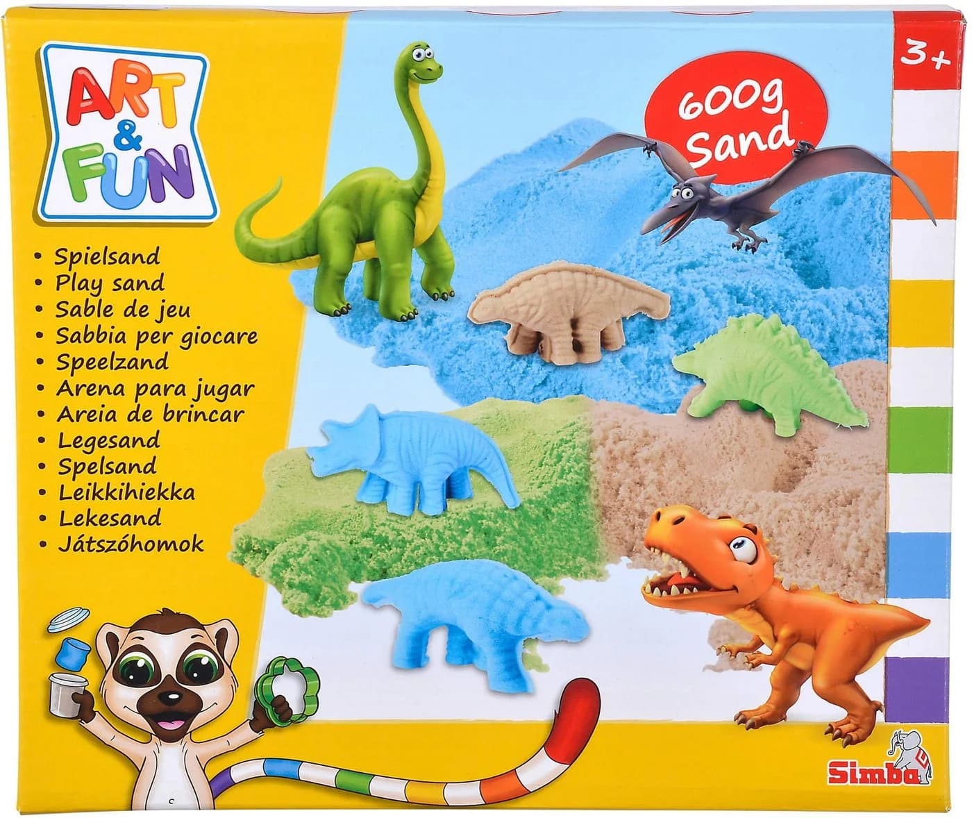 SIMBA Spielsand Set Dinosaurier Bunt mit 3D Formen - Bild 2