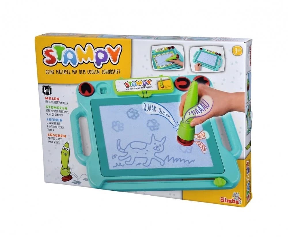 SIMBA Maltafel Stampy mit Soundstift und Tierstempeln