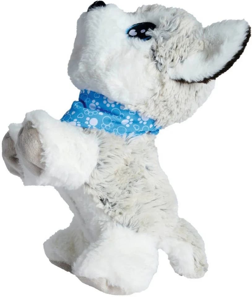 SIMBA Kuscheltier Chi Chi Love Happy Husky Interaktiv Blau
