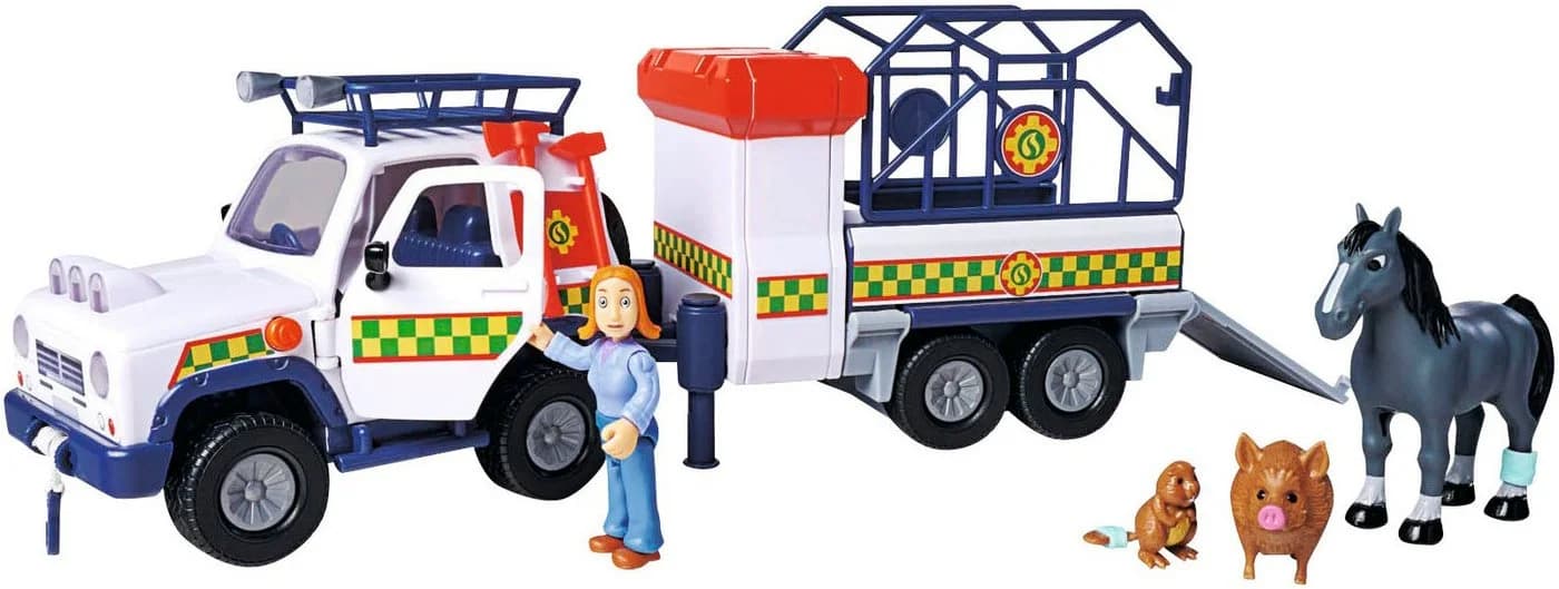 Simba Feuerwehrmann Sam Tierrettung mit Anhänger bunt - Bild 2