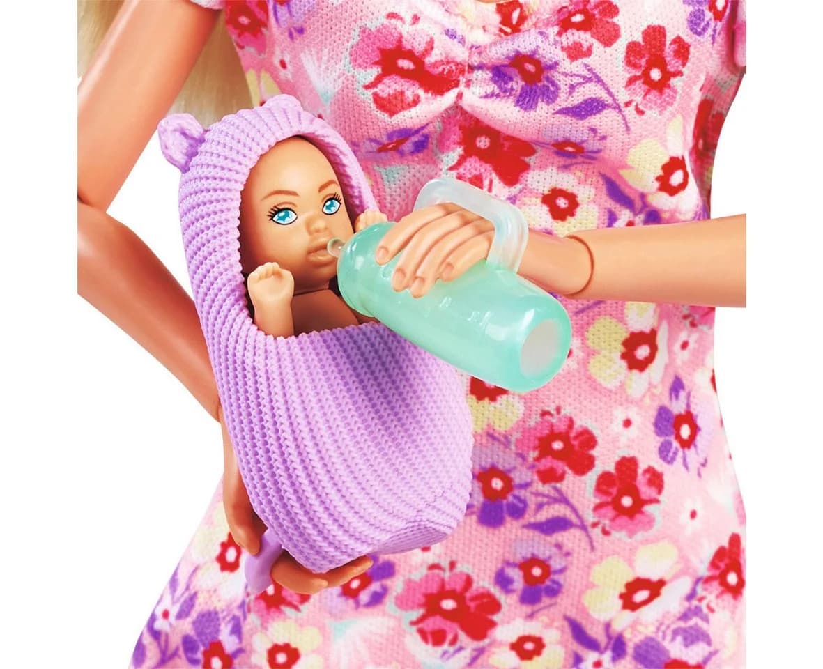 SIMBA Anziehpuppe Steffi Love Hello Baby mit wachsendem Bauch und Babybett - Bild 3