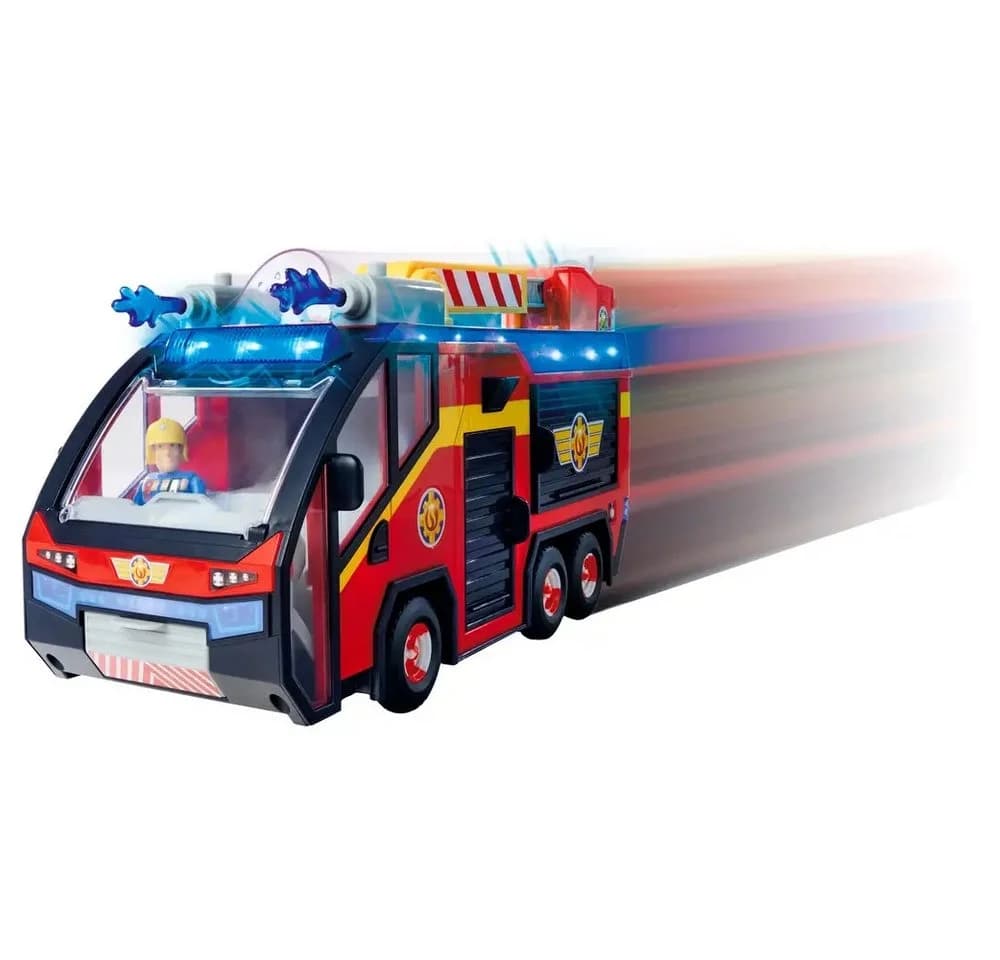 SIMBA Spielzeug-Feuerwehr Feuerwehrmann Sam Jupiter mit Licht- und Soundeffekten