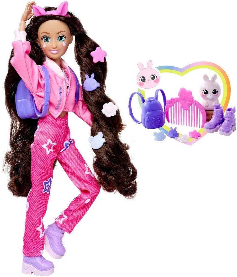 SIMBA Anziehpuppe Kawaii Hi Lucy Braun Bunt - Bild 2